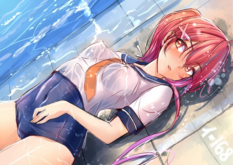 anime girl in swimsuit
