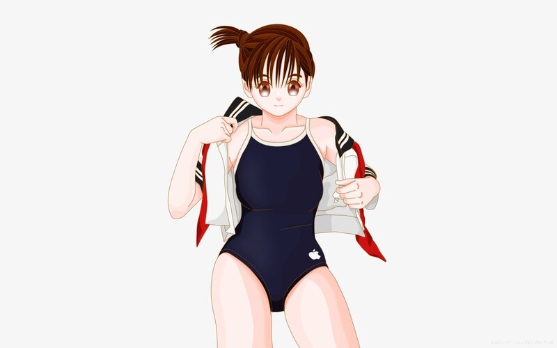 anime girl in swimsuit