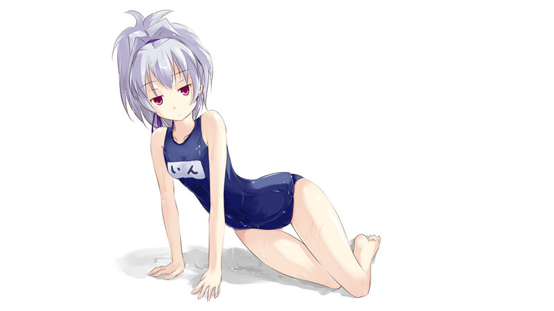 anime girl in swimsuit