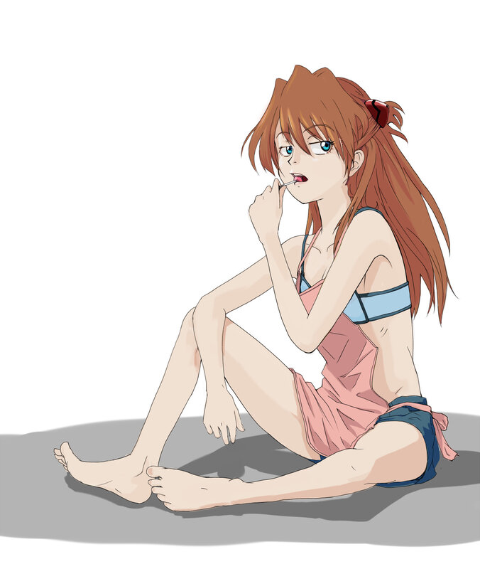 anime girl in swimsuit