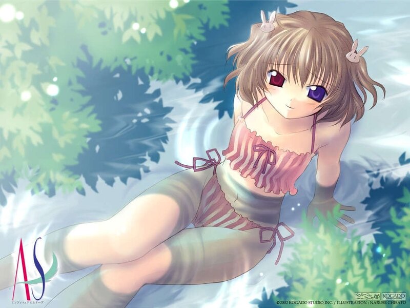 anime girl in swimsuit