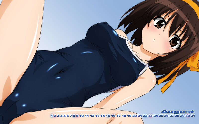anime girl in swimsuit
