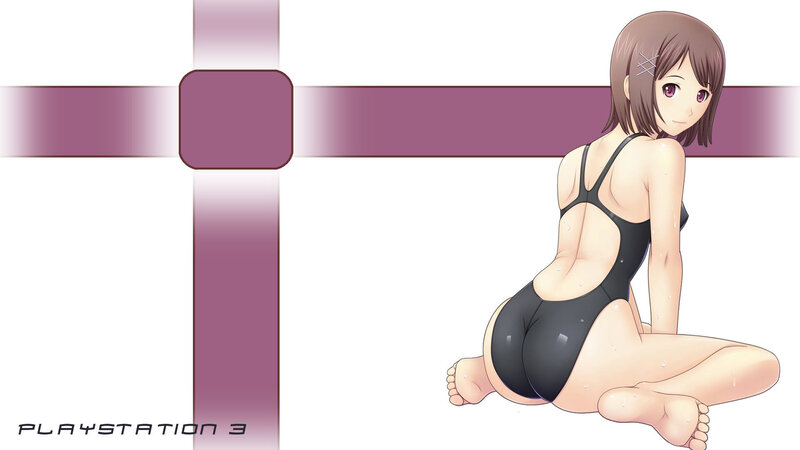 anime girl in swimsuit