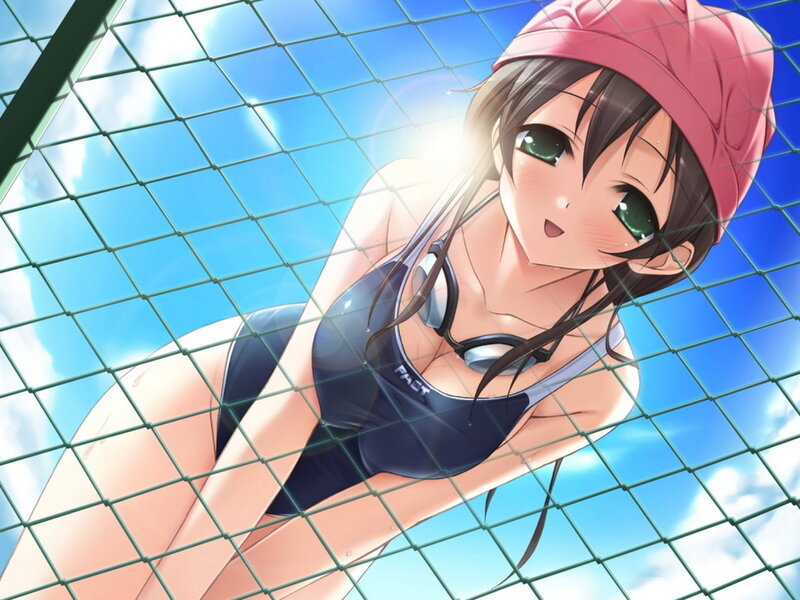 anime girl in swimwear
