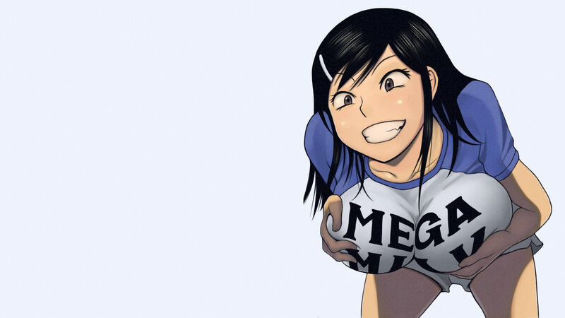 anime girl in t-shirt