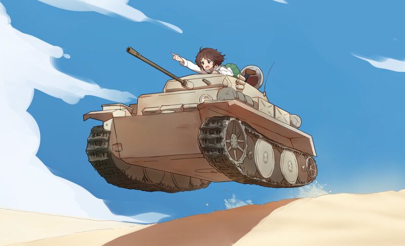 Anime Girl in Tank