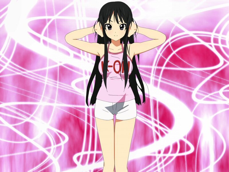 Anime Girl in Tank Top — Pink