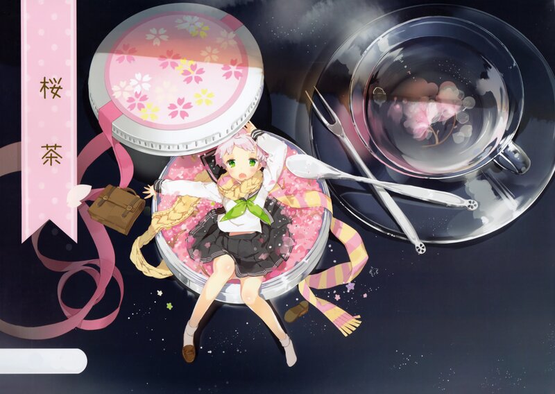 Anime Girl in Tea Cup