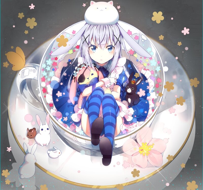 Anime Girl in Teacup