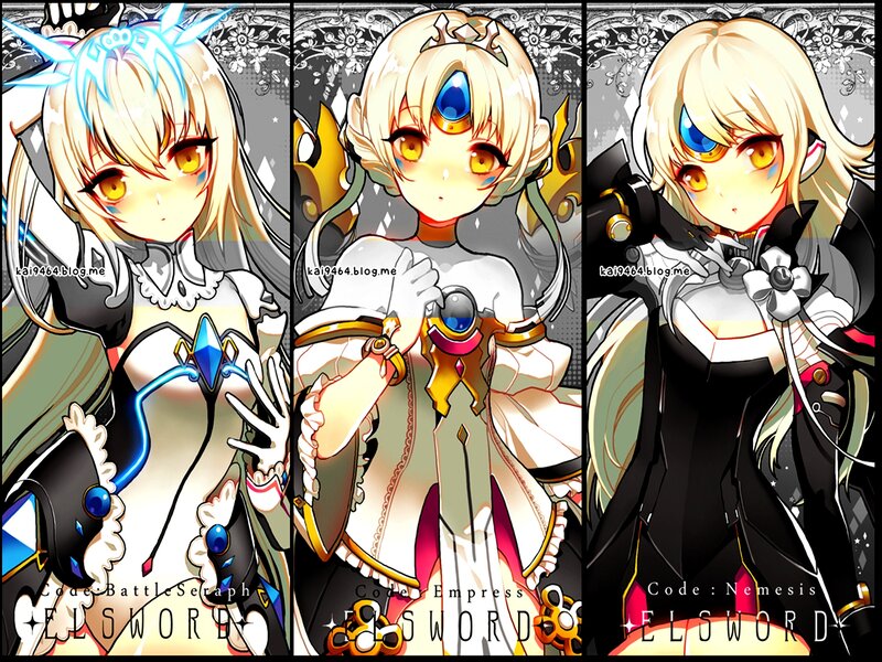 Anime Girl in Three Forms