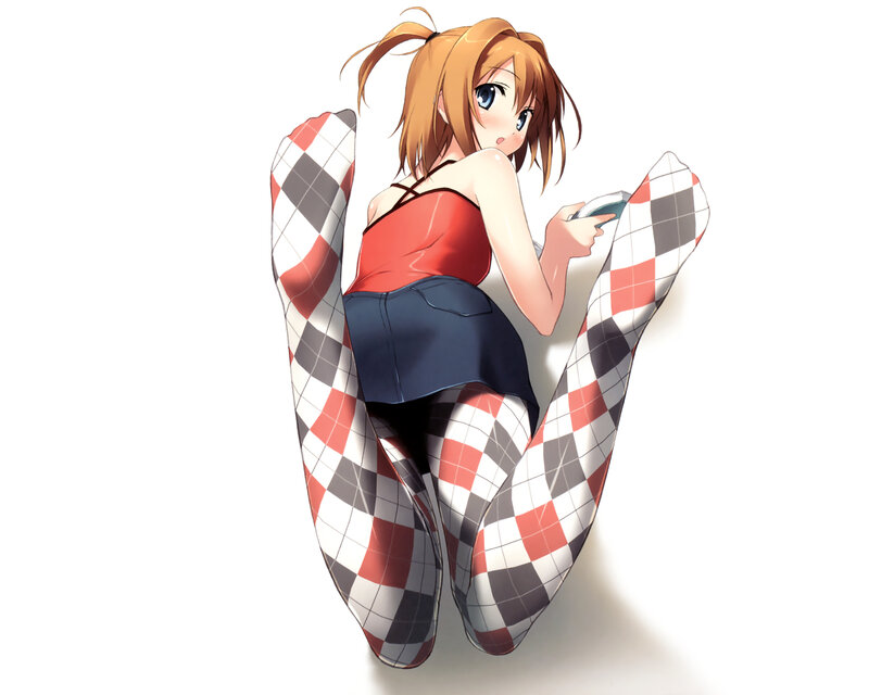Anime Girl in Tights — Red