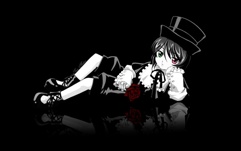 anime girl in top hat