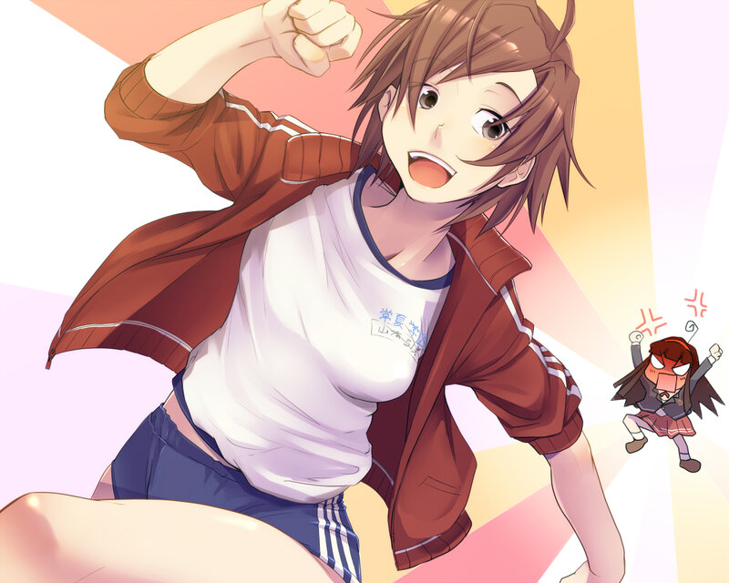 Anime Girl in Track Jacket