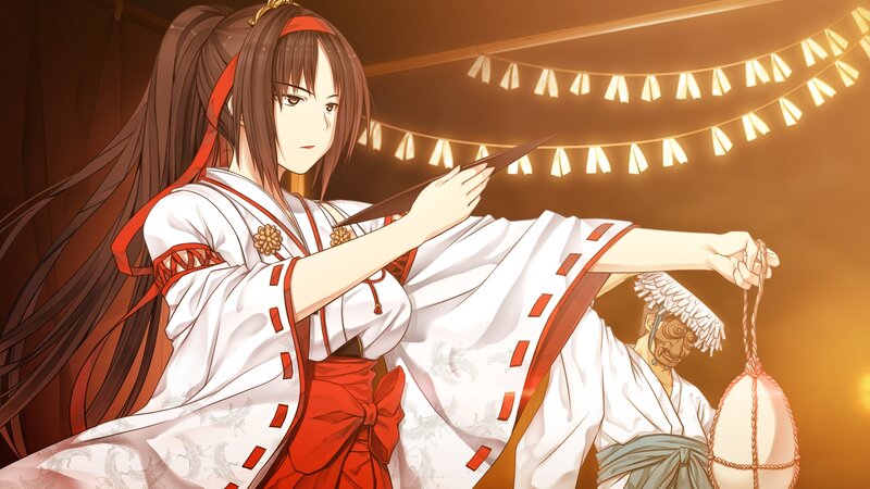 anime girl in traditional attire