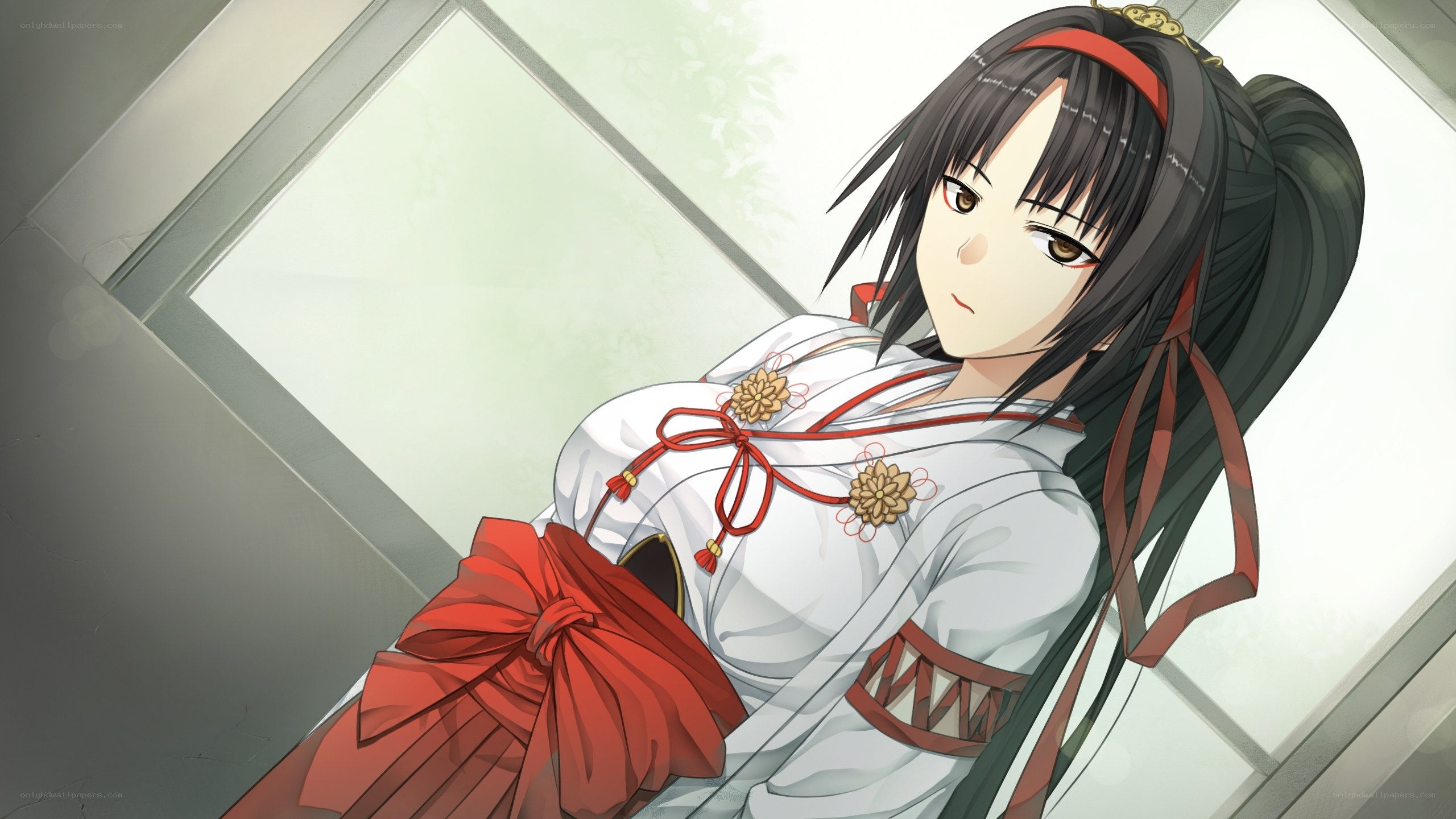anime girl in traditional attire
