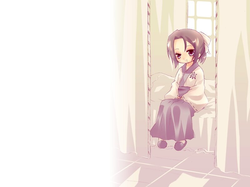 anime girl in traditional clothes