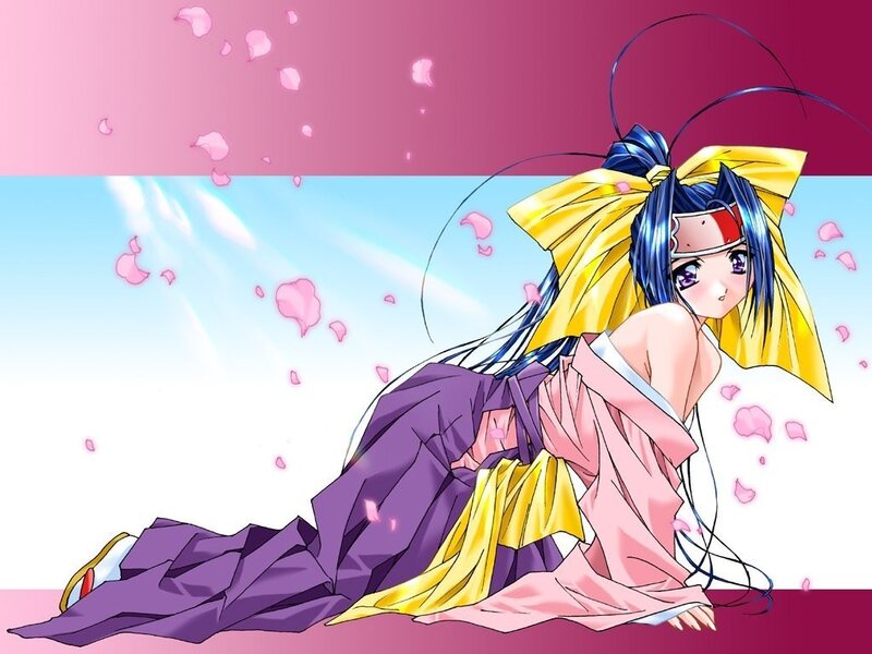 anime girl in traditional clothes