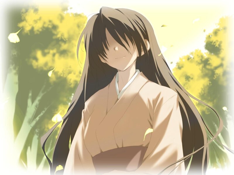 anime girl in traditional clothing