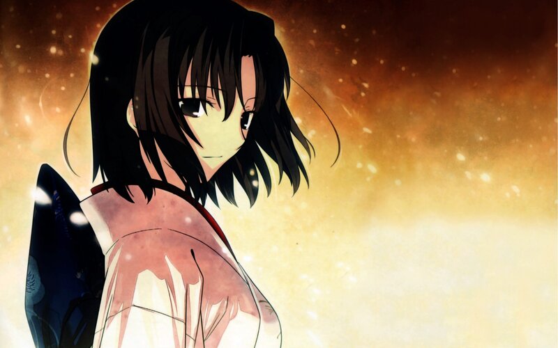 anime girl in traditional clothing