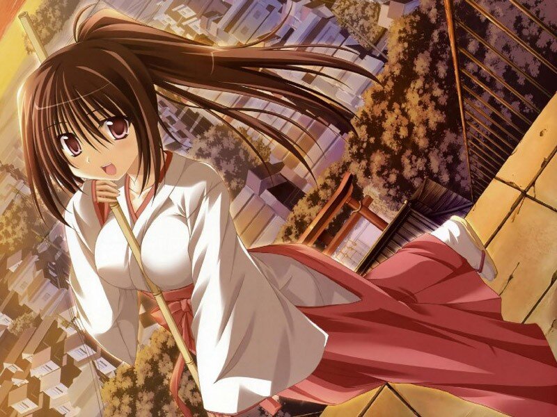 anime girl in traditional clothing