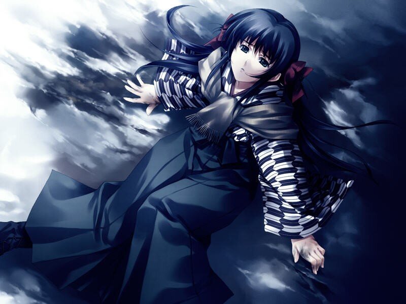 anime girl in traditional clothing