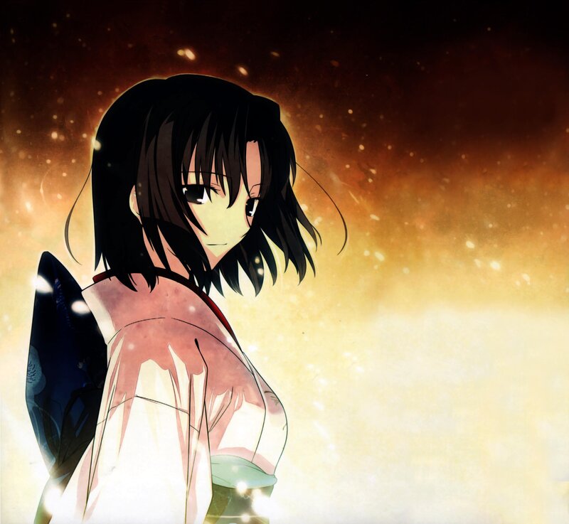 anime girl in traditional clothing