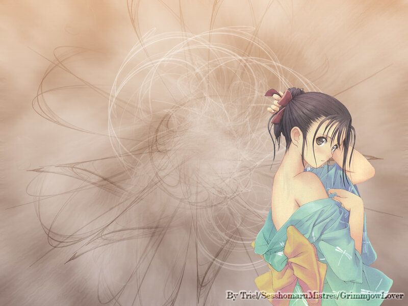 anime girl in traditional clothing