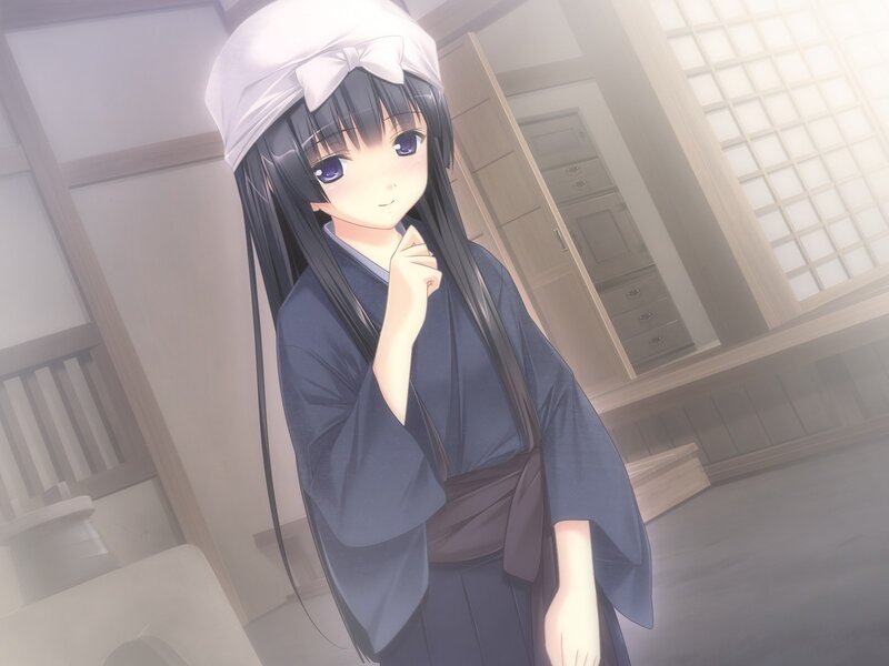 anime girl in traditional clothing