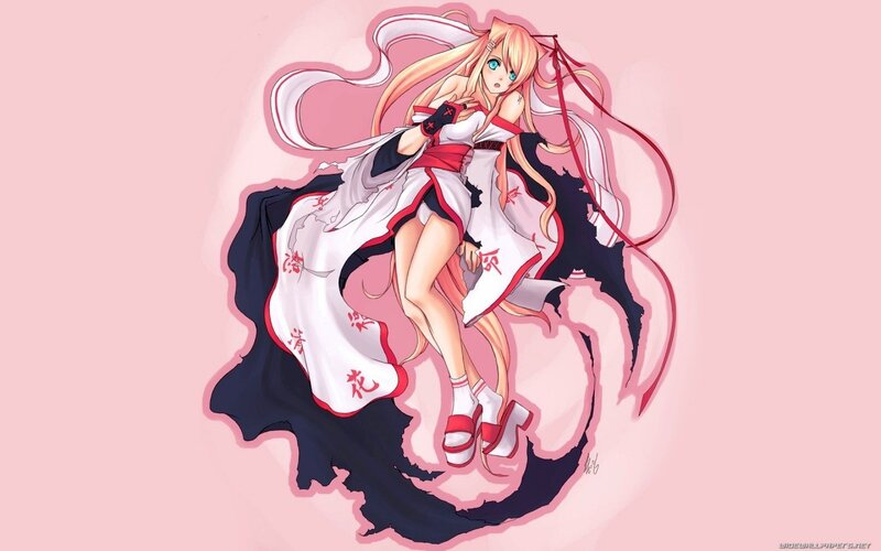 anime girl in traditional dress