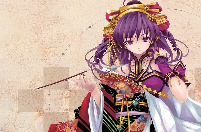 anime girl in traditional dress