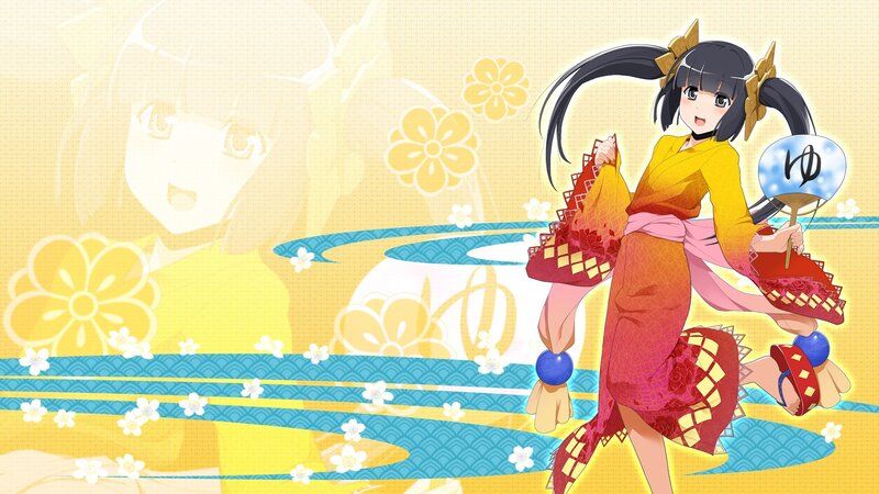 anime girl in traditional dress