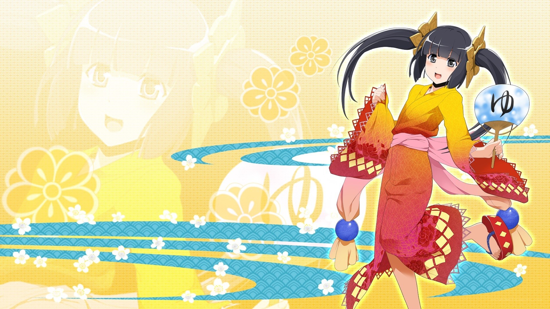 anime girl in traditional dress