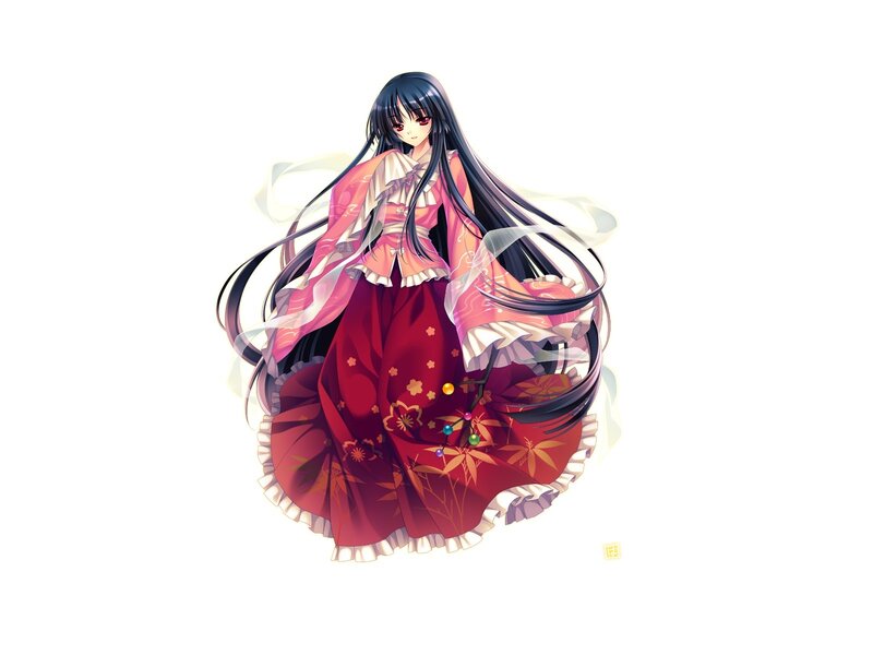 anime girl in traditional dress