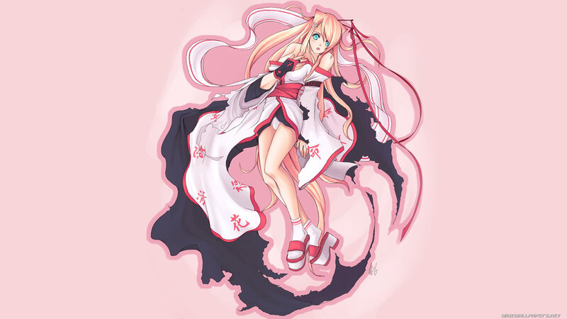 anime girl in traditional dress