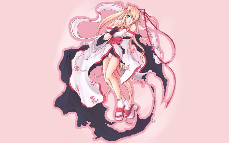 anime girl in traditional dress
