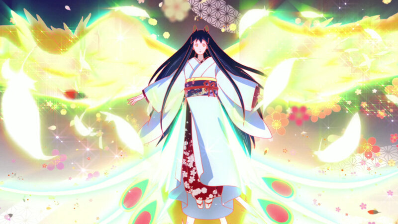 anime girl in traditional dress