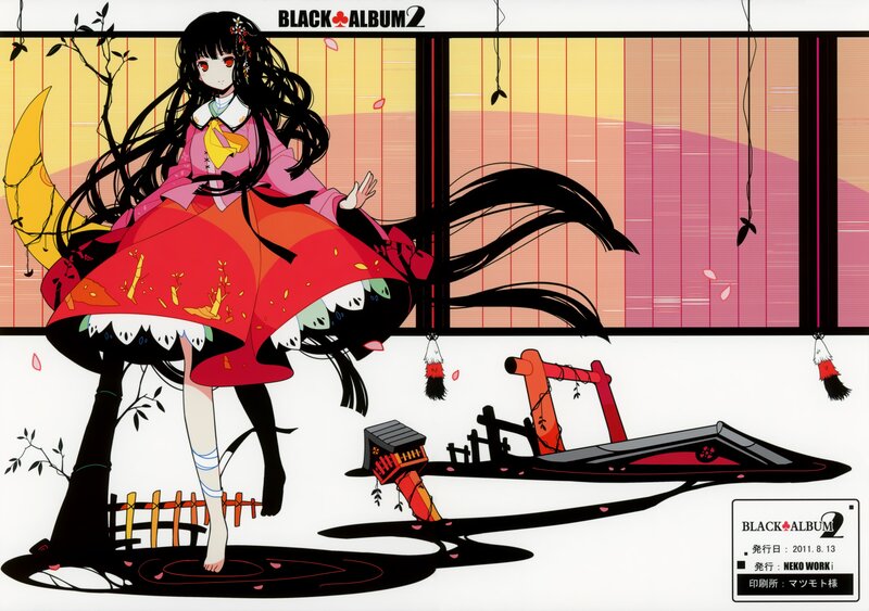 Anime girl in traditional dress