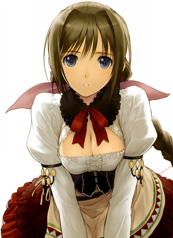 anime girl in traditional dress