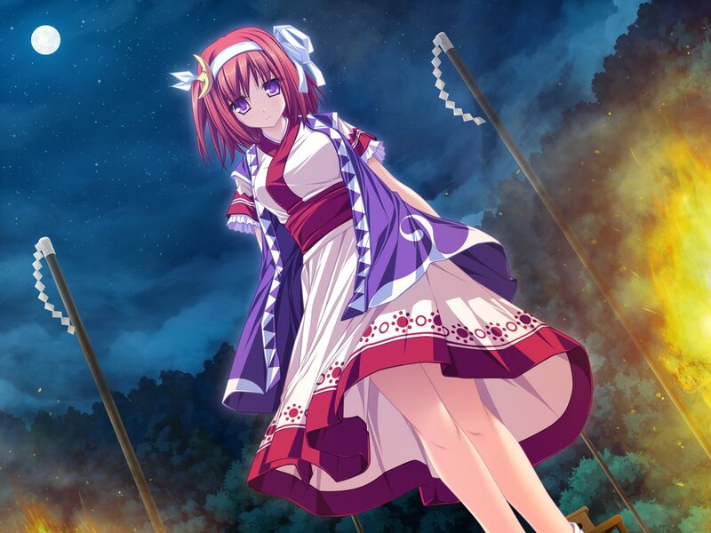 Anime girl in traditional dress