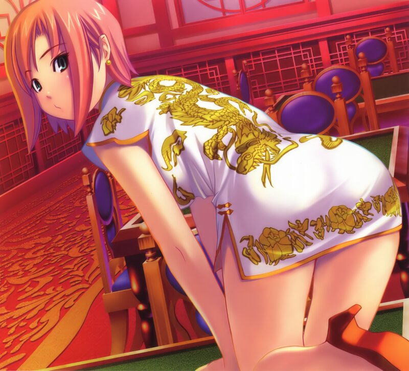 anime girl in traditional dress