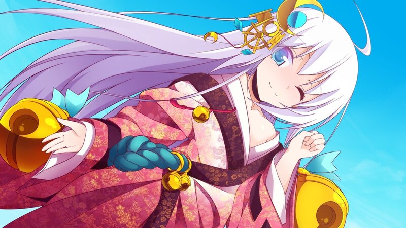 anime girl in traditional dress