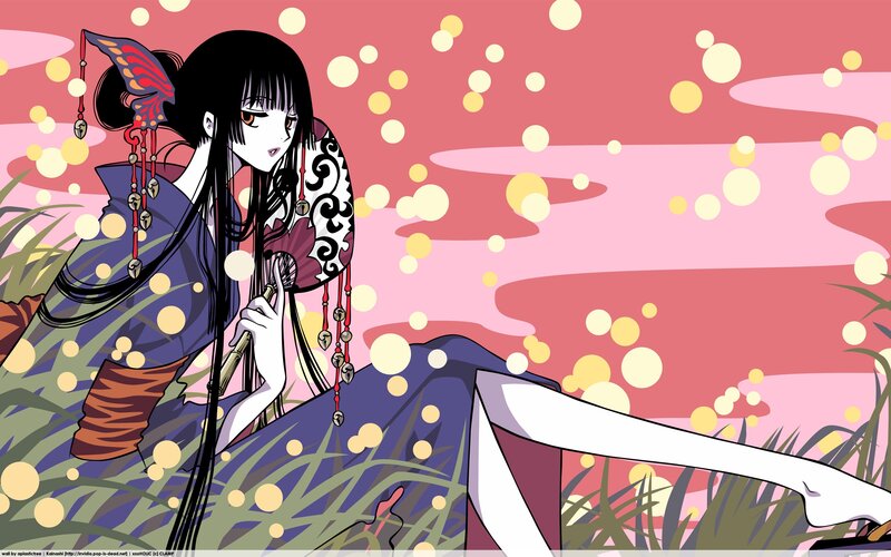 anime girl in traditional dress