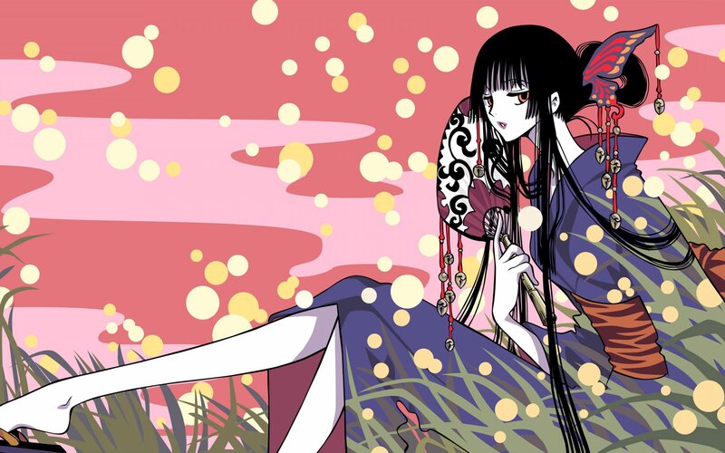 anime girl in traditional dress