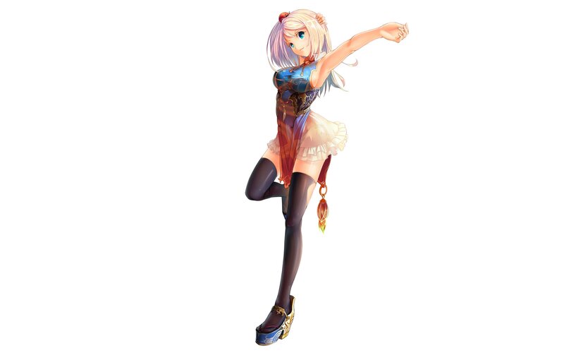 anime girl in traditional dress