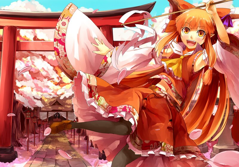 anime girl in traditional dress