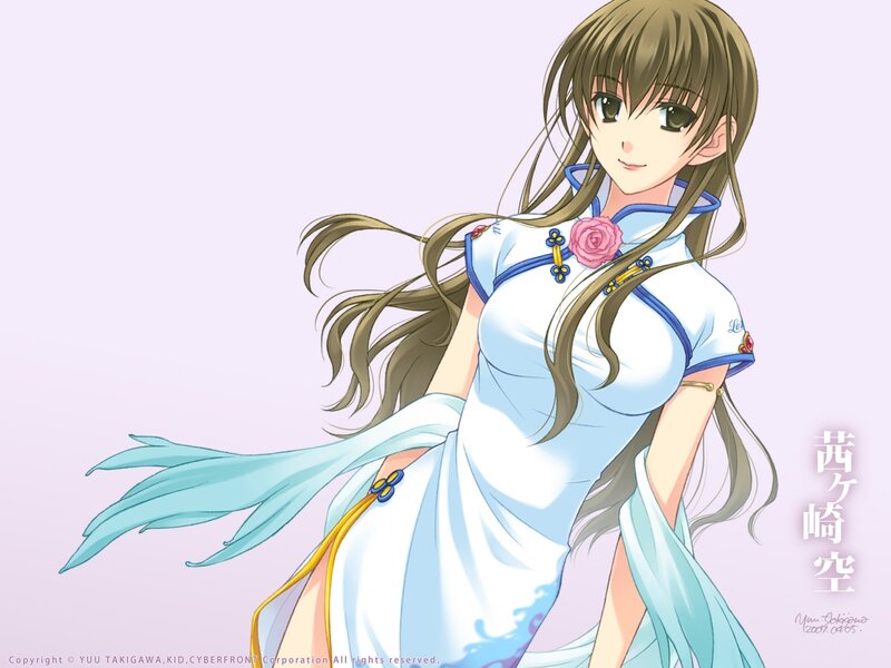 anime girl in traditional dress