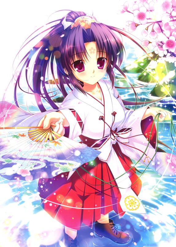 anime girl in traditional dress