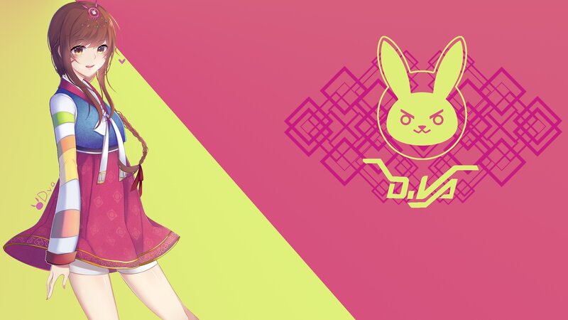 Anime Girl in Traditional Dress — Pink, Playful