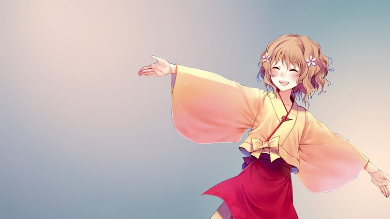 anime girl in traditional outfit