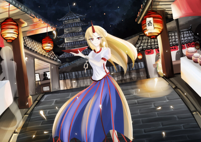 Anime girl in traditional setting